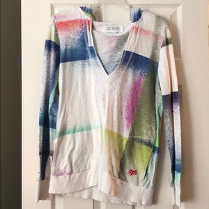Fox sporty colorful hoodie sweater.